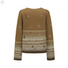 SWAYING 25 Early Spring V-neck snowflake jacquard pullover/straight pants SW-SW25PS1T13-LV Green top SW25PS1T13 SW25PS3B11
